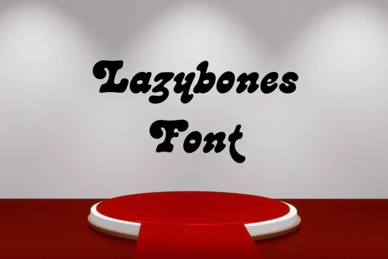 lazybones font