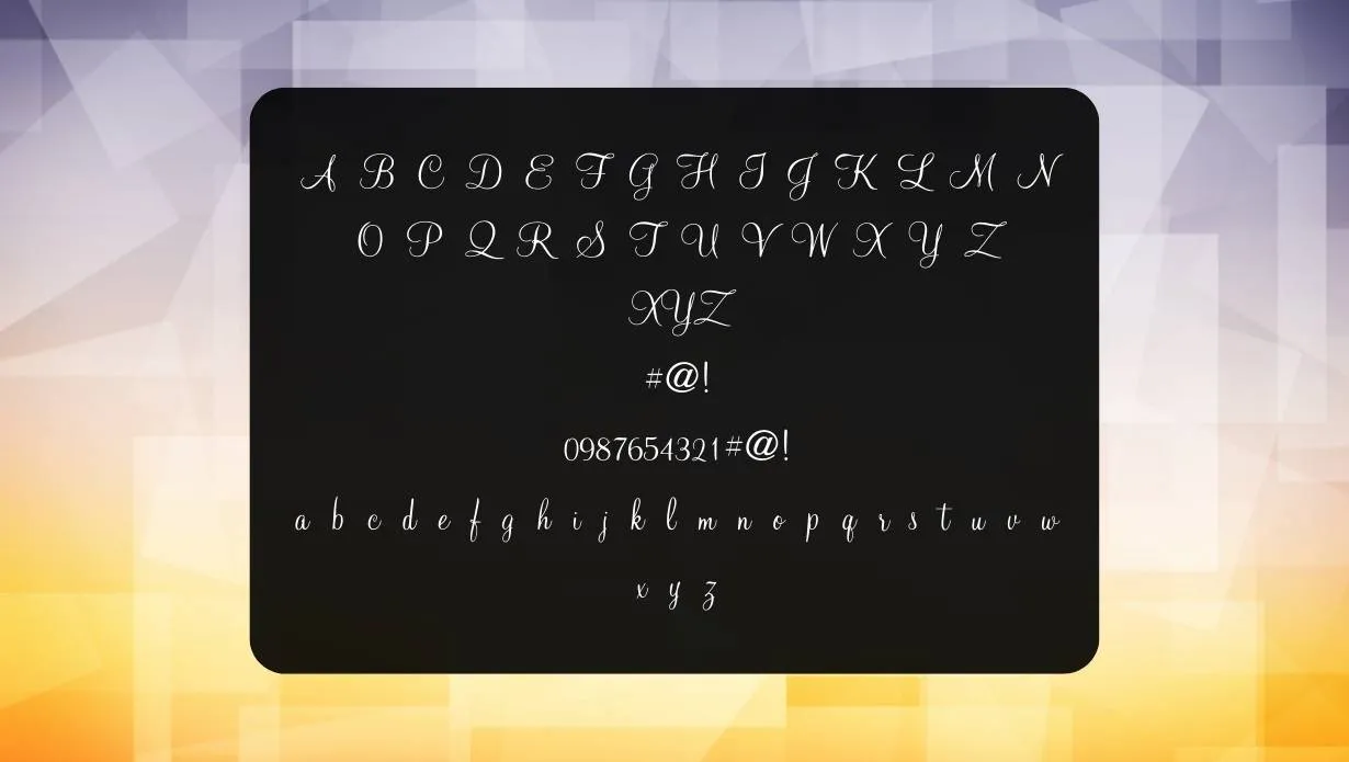 Mahogany Script Font View on Image Designs