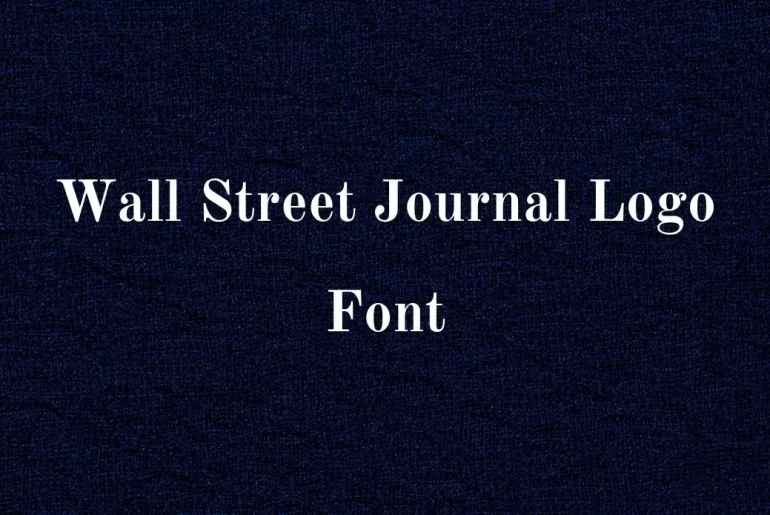 Wall Street Journal Logo Font
