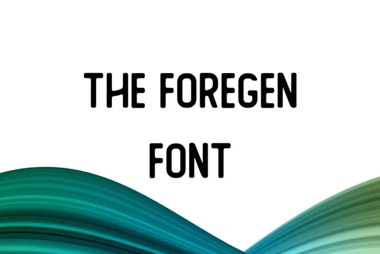 The Foregen Font