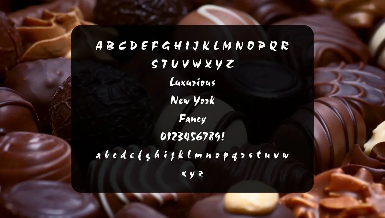Choc Font View on Image Designs