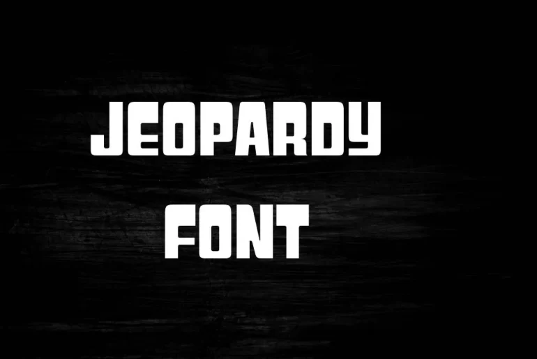 Jeopardy Font View on Image Designs