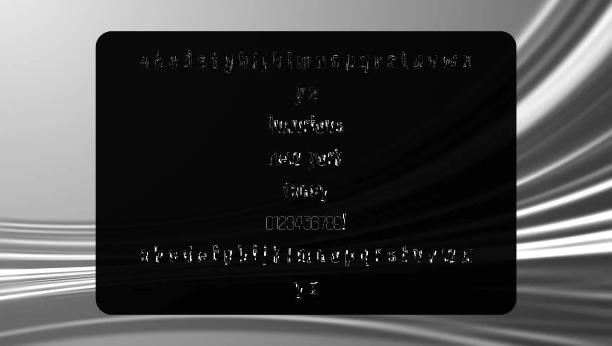 Instrument Font View on Image Design