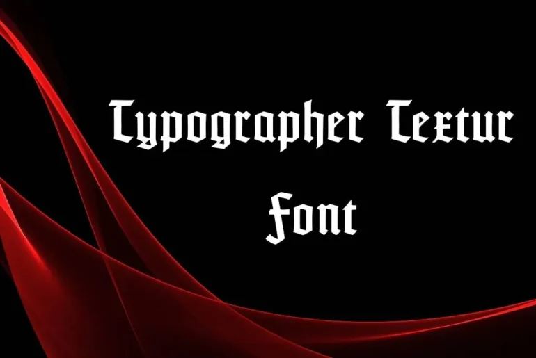 Typographer Textur Font
