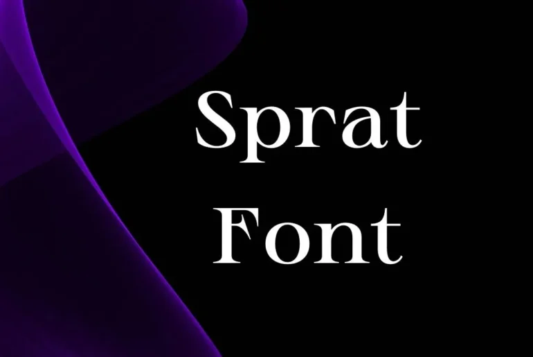 Sprat Font