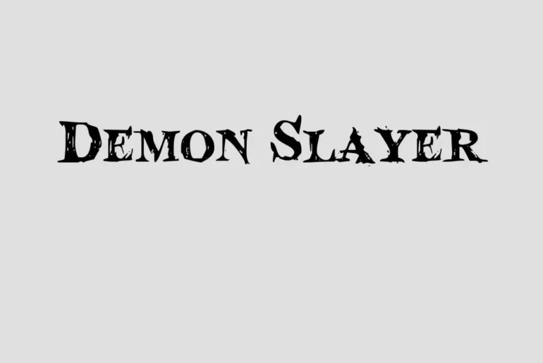 Demon Slayer Font