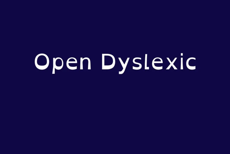 Open Dyslexic Font