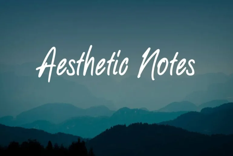 Aesthetic Notes Font